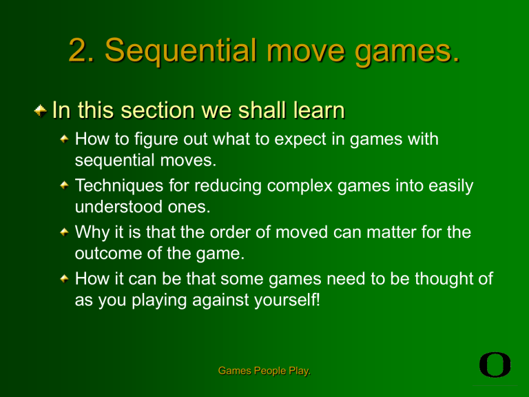 sequential game