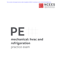 PE Mechanical: HVAC & Refrigeration Practice Exam 2025 | NCEES