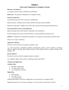 Computer Systems: Types, Components, Hardware, Software & Interfaces