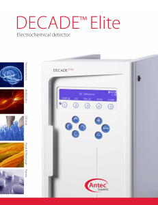 DECADE Elite Electrochemical Detector: HPLC-ECD for Sensitive Analysis