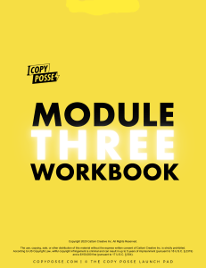 Copywriting Workbook: USP & Story Mapping Exercises