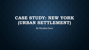 New York City Urban Settlement Case Study: Geography & Challenges