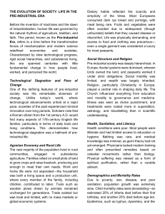 Pre-Industrial Era: Society, Life, and Evolution Before Industrialization