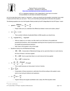 AP Physics 1 Equations: Essential Formulas for Exam Prep