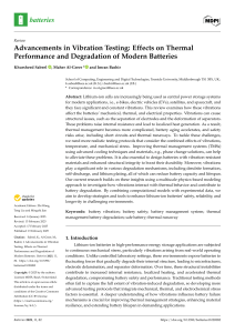 Vibration Effects on Battery Performance & Degradation: A Review