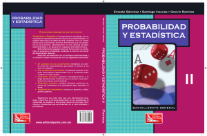 Libro de texto de Probabilidad y Estadística II para bachillerato