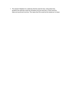 O-Notation for Dictionaries: Understanding O(n) Complexity