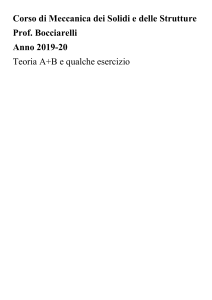 Corso di Meccanica dei Solidi e delle Strutture 2019-20