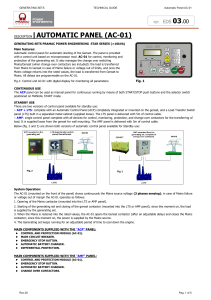 Automatic Panel AC-01 Technical Guide for Pramac Generating Sets