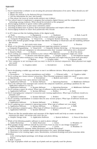 ICT Grade 8 Quiz: Digital Literacy, Hardware, Software & Online Safety