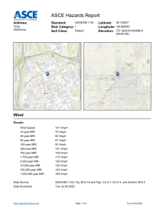 ASCE Hazards Report: Tulsa Wind Speeds