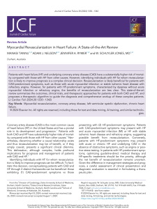 Myocardial Revascularization in Heart Failure: State-of-the-Art Review