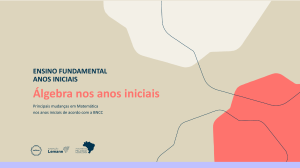 &Aacute;lgebra no Ensino Fundamental: Mudan&ccedil;as na BNCC
