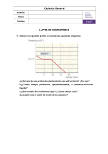 Hoja de Trabajo: Curvas de Calentamiento en Qu&iacute;mica General