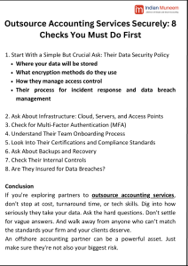 Outsource Accounting Services Securely: 8 Checks You Must Do First