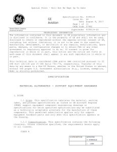 GE Aviation Material Alternates Specification P1TF114-S4 | 2017
