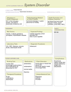 Hyperemesis Gravidarum: Active Learning Template