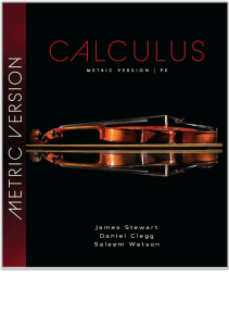 Calculus Metric Version 9E Textbook by Stewart, Clegg, Watson