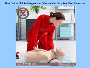 Online CPR Training: Save Lives on Your Schedule