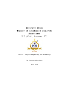 Reinforced Concrete Structures: Theory & Design