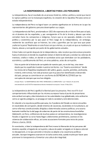 Independencia Peruana: Corrupci&oacute;n y Libertad