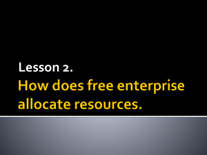 Free Enterprise: Producers, Consumers, and Profit