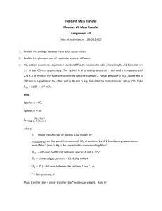 Heat and Mass Transfer Assignment: Equimolar Diffusion Problems