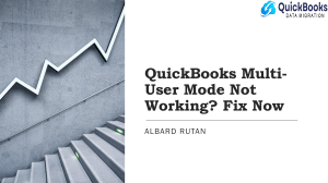 QuickBooks Multi-User Mode Not Working? Fix It Now!