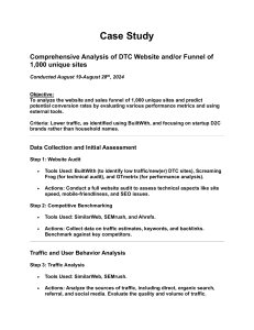 DTC Website Conversion Analysis: A Case Study