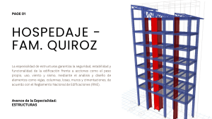 Hospedaje Quiroz: Informe de Dise&ntilde;o Estructural