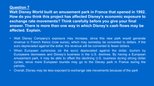 Disney's Exchange Rate Exposure: France Park Impact