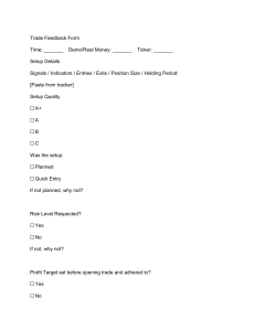 Trade Feedback Form: Analyze & Improve Trading Performance