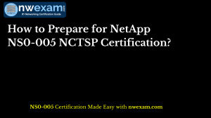 NetApp NS0-005 NCTSP Certification Prep Guide | NWExam