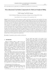 Three-dimensional Tool Radius Compensation for Multi-axis Milling