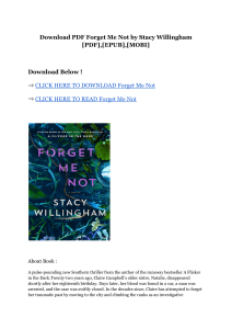Download PDF Forget Me Not By Stacy Willingham