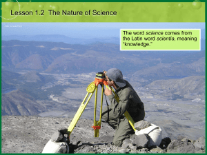 Nature of Science: Scientific Method, Hypotheses & Variables Lesson