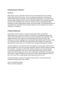 Empowerment of Women in Africa: Barriers, Impact & Solutions