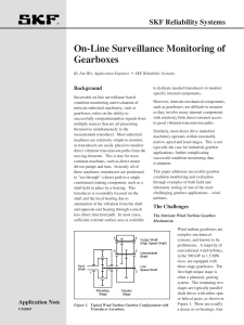 On-Line Surveillance Monitoring of Gearboxes: Wind Turbine Condition Monitoring