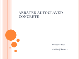 Aerated Autoclaved Concrete (AAC) Presentation