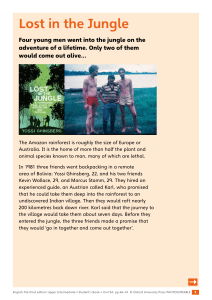 Lost in the Jungle: Amazon Adventure & Survival Story