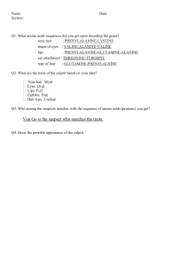 DNA Decoding Activity: Amino Acids, Traits & Culprit Identification