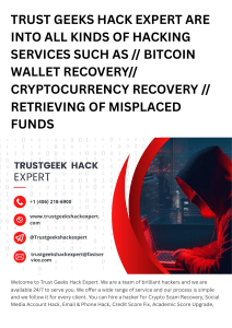 HOW TO TRACK, REPORT, AND RECOVER YOUR STOLEN DIGITAL CURRENCY WITH RUST GEEKS HACK EXPERT 