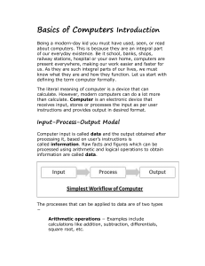Basics of Computers Introduction: Understanding Computer Fundamentals