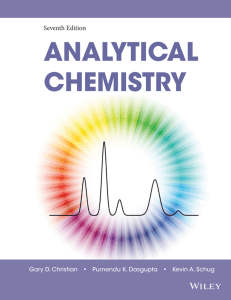 Analytical Chemistry Textbook, 7th Edition