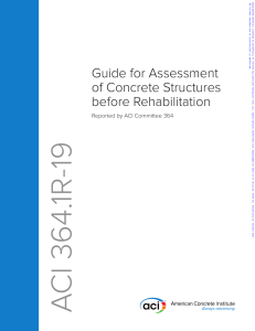 Concrete Structure Assessment Guide | ACI 364.1R-19