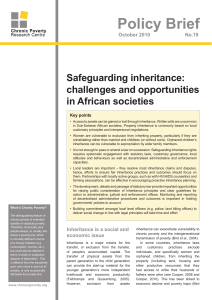 Safeguarding Inheritance in African Societies: Challenges & Opportunities