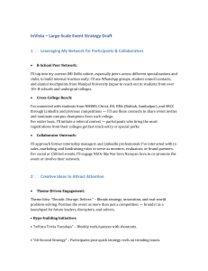 InVista Event Strategy Draft: Engagement & Collaboration