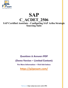 C ACDET 2506  Questions and Answers pdf dumps