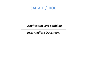 SAP ALE / IDOC: Application Link Enabling & Intermediate Document Guide