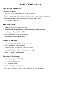 Trader's Daily Affirmations: Mindset & Discipline